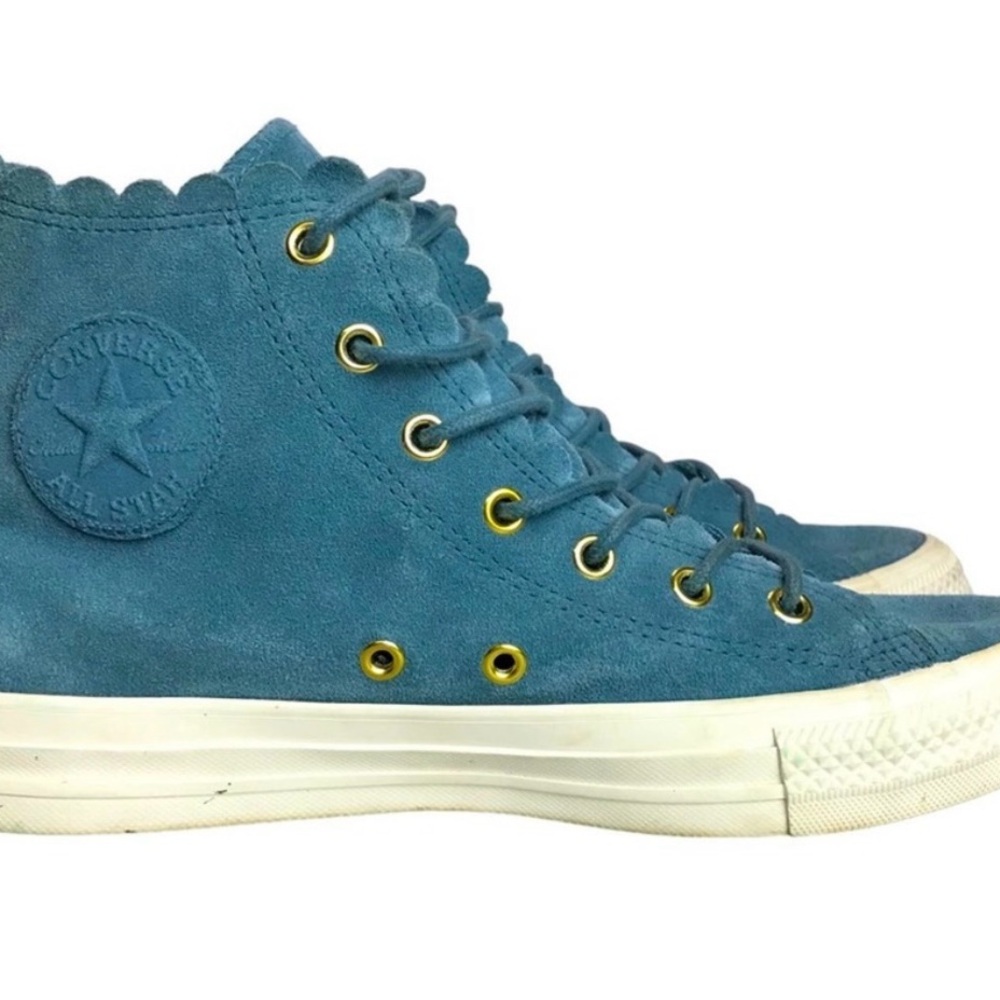 Converse Chuck Taylor All Star 563423C Blue Frilly Thrills Sneakers 8.5 39.5
